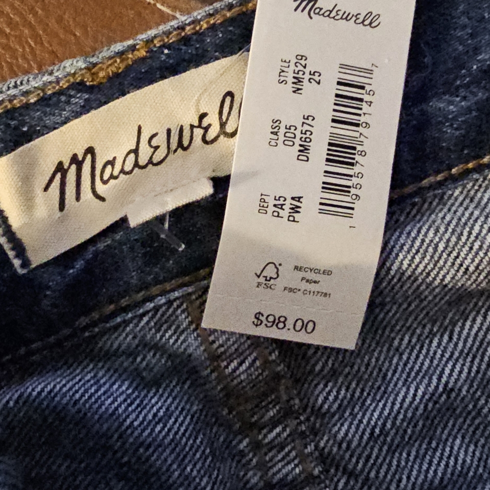Madewell Blue A-Line Skirt